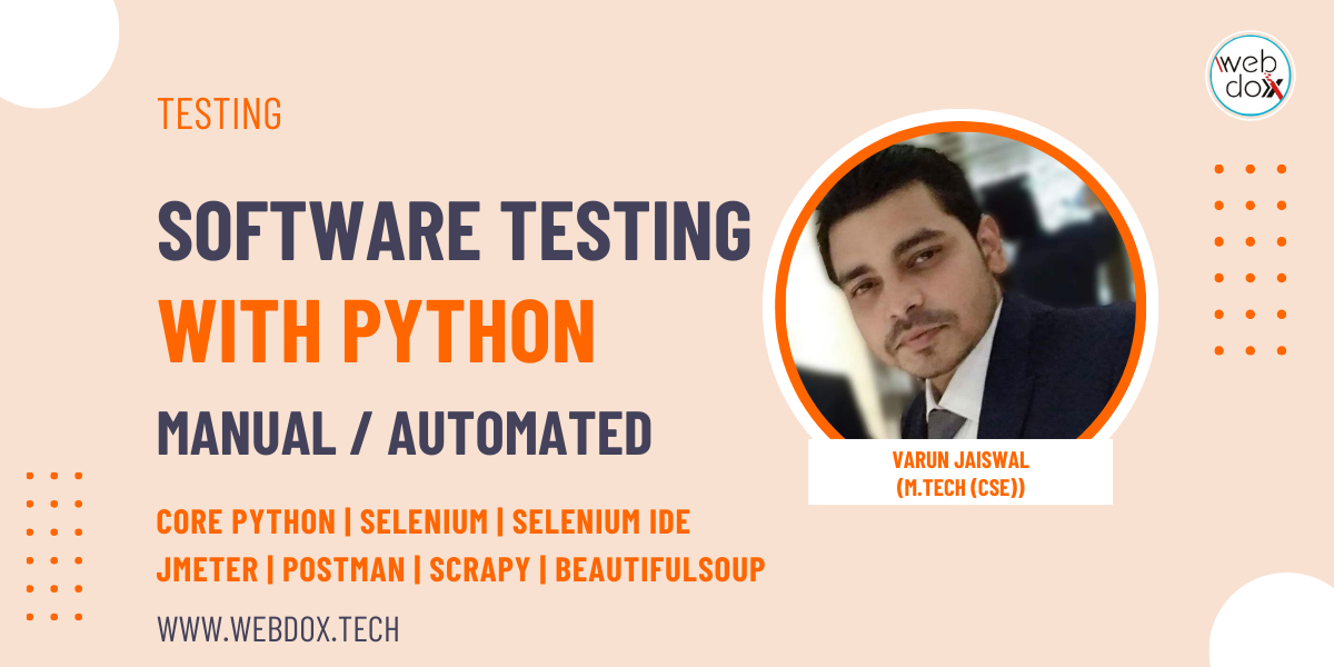 SOFTWARE TESTING WITH PYTHON COURSE IN JALANDHAR